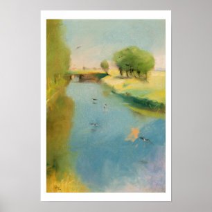 Kanal 1897 (pastell på kanfas) poster
