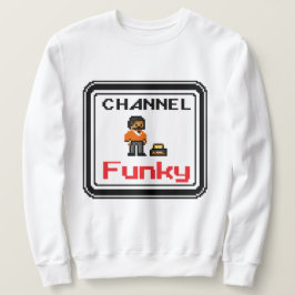 Kanal Funky Pixel Art  Lång Ärmad Tröja