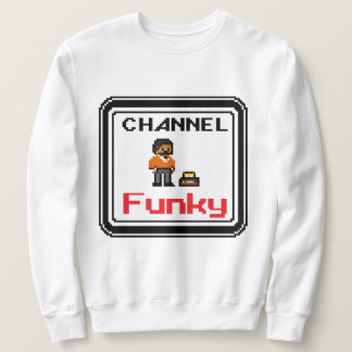 Kanal Funky Pixel Art  Lång Ärmad Tröja