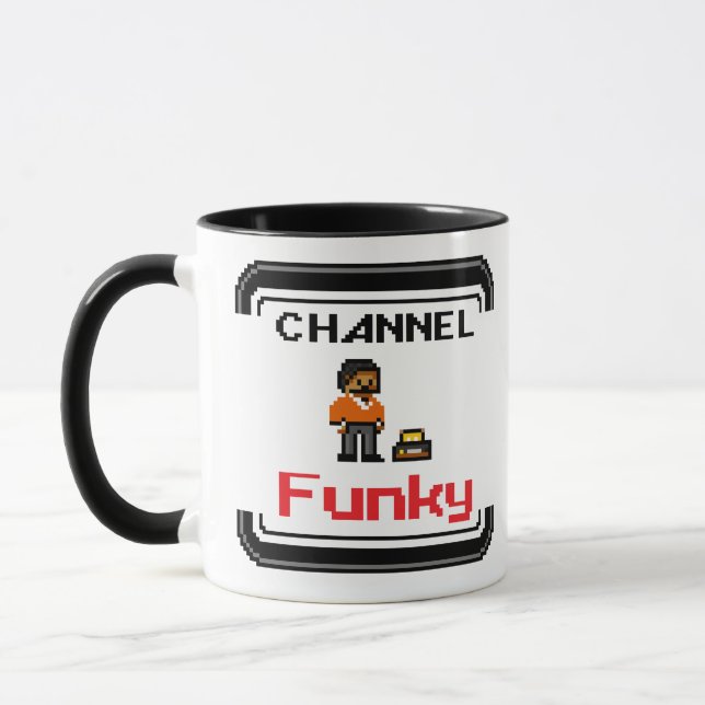Kanal Funky Pixel Art Mugg (Vänster)