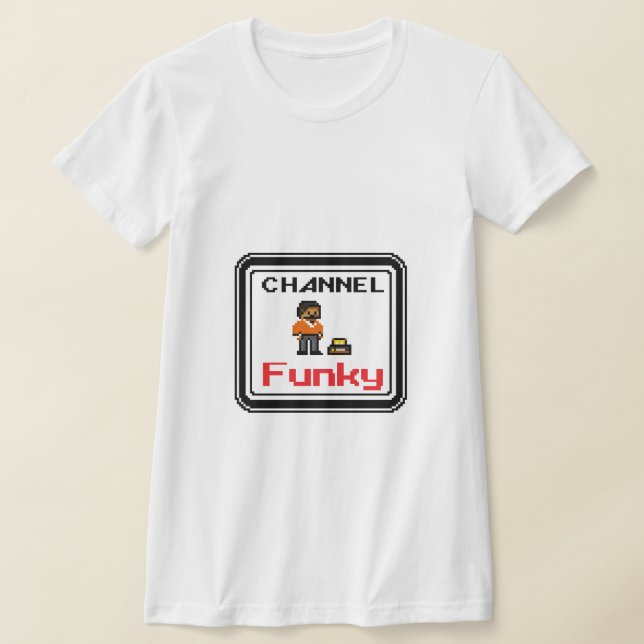 Kanal-Funky - Pixel Art T Shirt (Laydown)