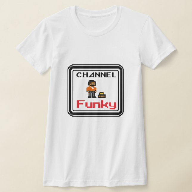 Kanal-Funky - Pixel Art T Shirt (Laydown)