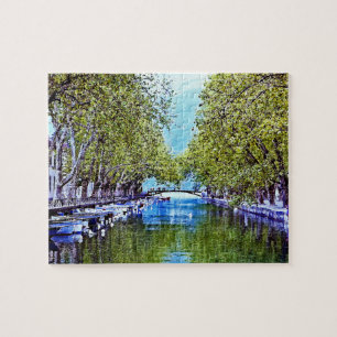 Kanal i Annecy frankriken Pussel