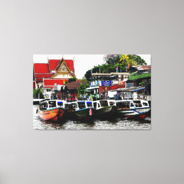Kanal i Bangkok Thailand Canvastryck