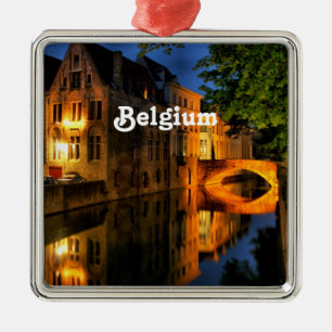 Kanal i Belgien Julgransprydnad Metall