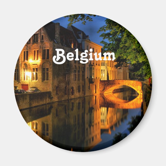 Kanal i Belgien Magnet (Framsidan)