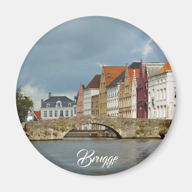 Kanal i Brygge, Belgien Magnet (Framsidan)
