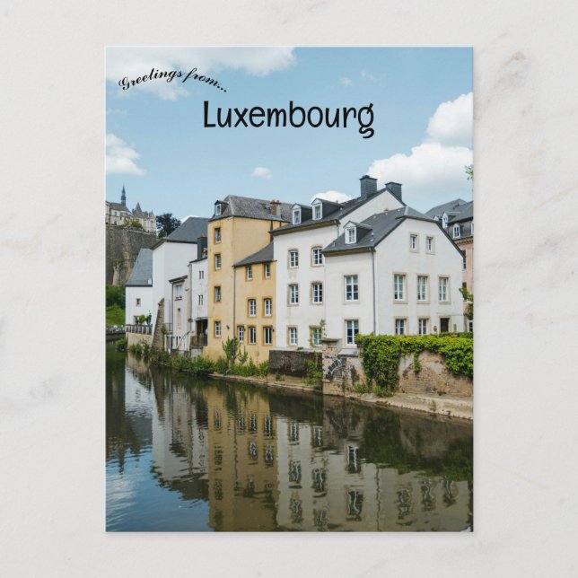 Kanal i Luxemburg Vykort (Framsida)