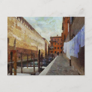 Kanal i Venedig Vykort