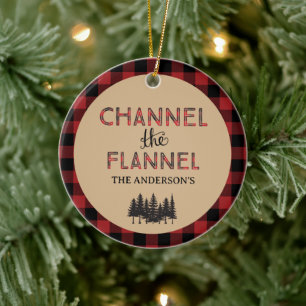 Kanal The Flannel Julgransprydnad Foto Keramik