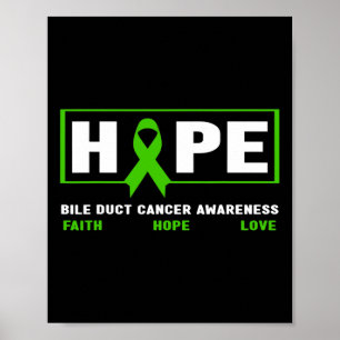 Kanalcancer - Hopp Gallgångscancer Medvetenhet 1 Poster