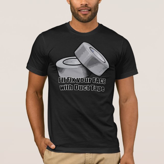 Kanalen tejpar skämt tee shirt (Framsida)