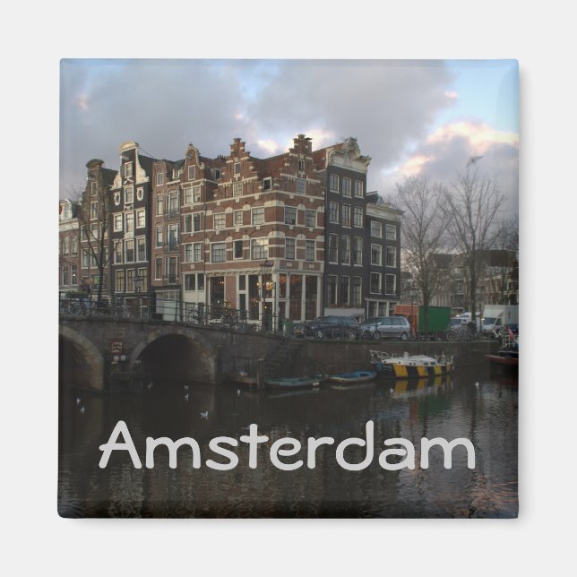 Kanaler i Amsterdam Magnet (Framsidan)
