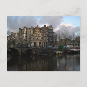 Kanaler i Amsterdam Vykort