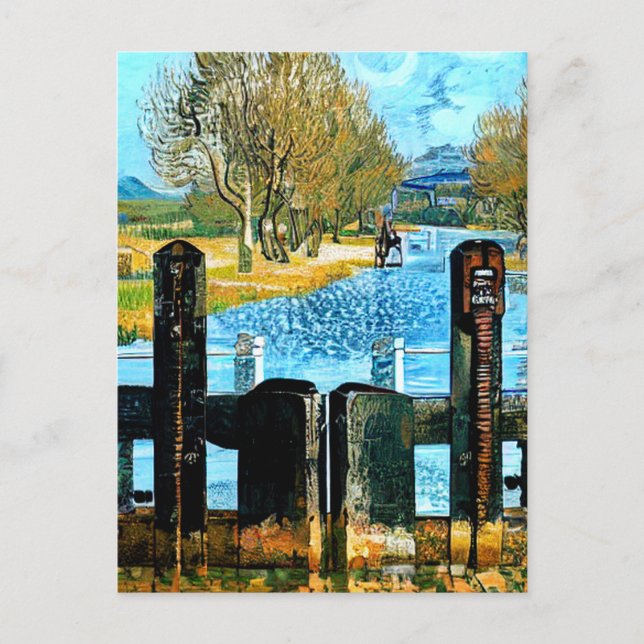 KANALER OCH NARROWBOATS VYKORT (Framsida)