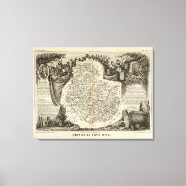 Kanaler och vägar canvastryck (Framsida)