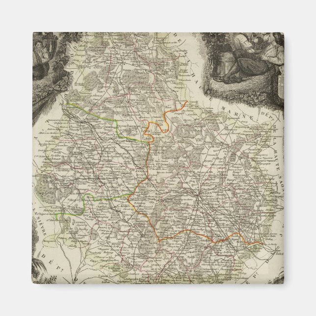 Kanaler och vägar magnet (Framsidan)