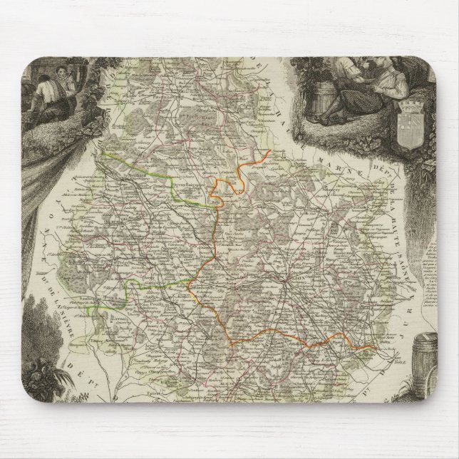 Kanaler och vägar musmatta (Framsidan)