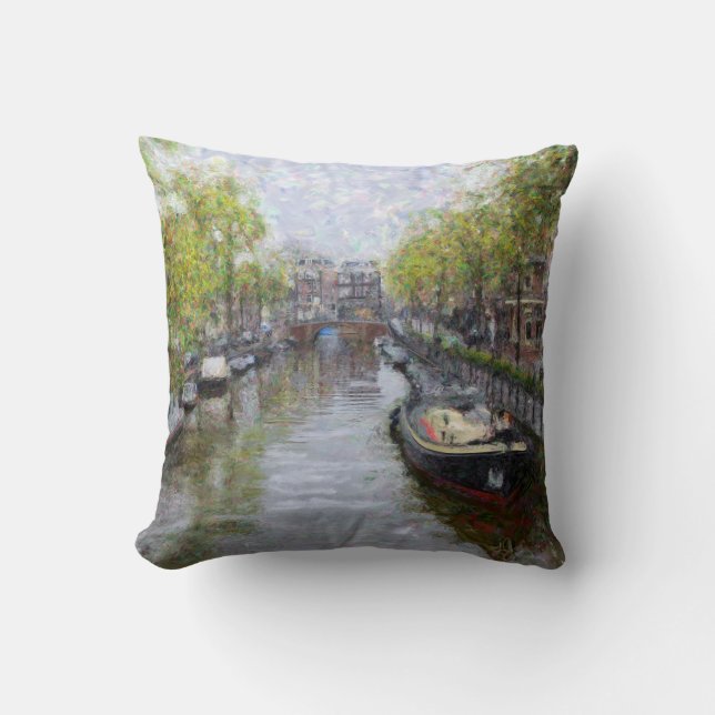 Kanaler till Amsterdam Pillow Kudde (Framsida)