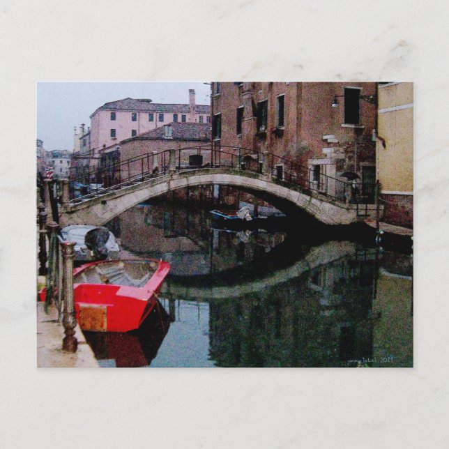 Kanaler till Venedig II Vykort (Framsida)