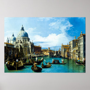 Kanaletto: Inträde till storkanalen, Venedig Poster