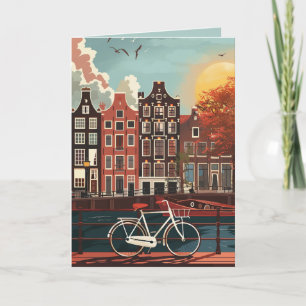 Kanalhus i Amsterdam Kort