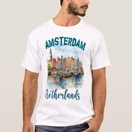 Kanalhus i Amsterdam: Nederländerna T Shirt