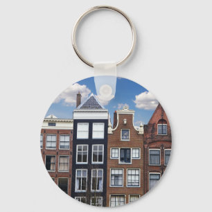 Kanalhus i Amsterdam Nyckelring