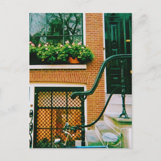 Kanalhus i Amsterdam Vykort (Framsida)