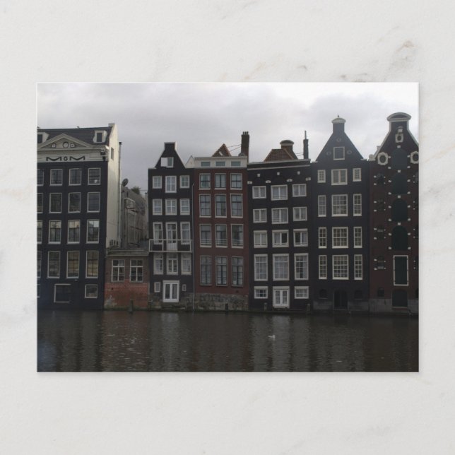 Kanalhus i Amsterdam Vykort (Framsida)