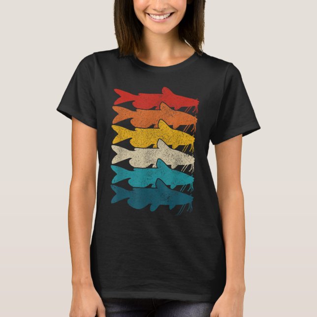 Kanalmalm gammal fisk malm fiske  t shirt (Framsida)