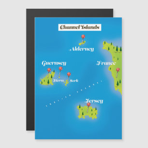 Kanalöarna Karta poster.