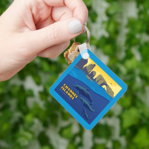 Kanalöarnas nationalpark - delfiner nyckelring