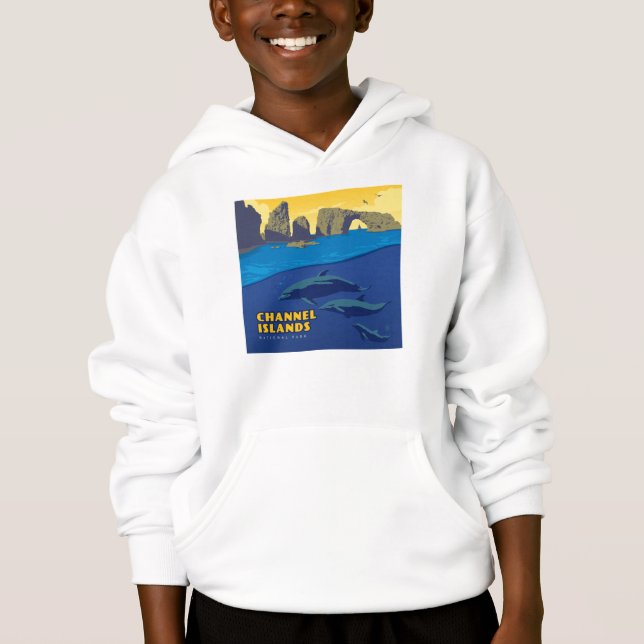 Kanalöarnas nationalpark - delfiner t shirt (Framsida)