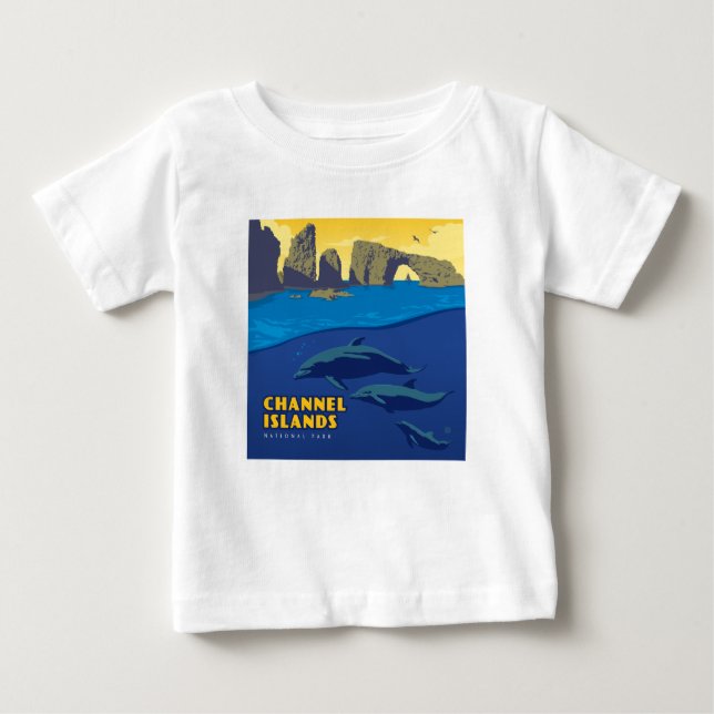 Kanalöarnas nationalpark - delfiner t shirt (Framsida)