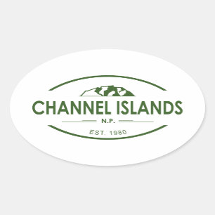 Kanalöarnas nationalpark ovalt klistermärke