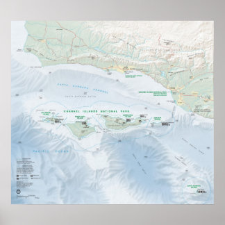 Kanalöarnas nationalpark poster