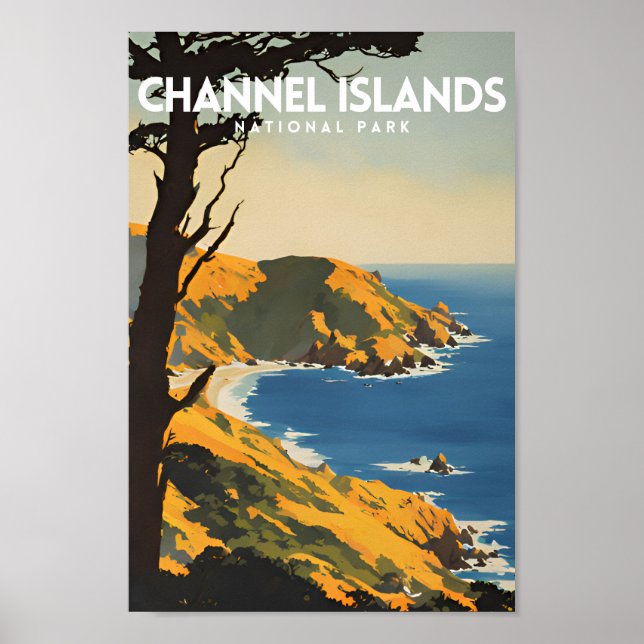 Kanalöarnas nationalpark poster (Framsidan)
