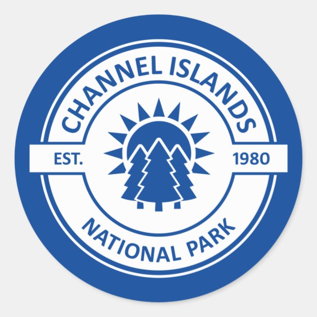 Kanalöarnas nationalpark runt klistermärke (Framsida)