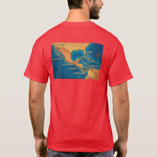 Kanalrutskarta T Shirt (Baksida)