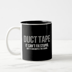 Kanaltejp Dämpa Ljudet Vuxen Humor Sarcastic Två-Tonad Mugg