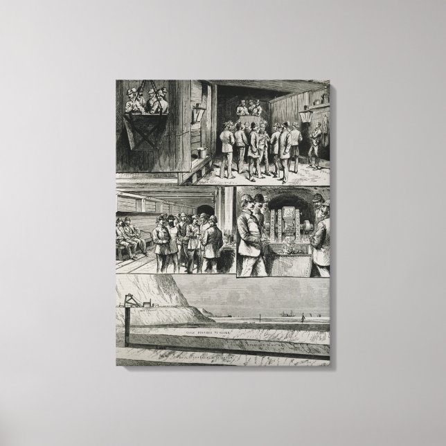 Kanaltunneln fungerar i Dover Canvastryck (Framsida)