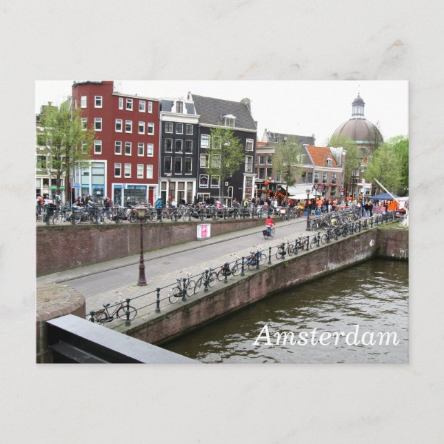 Kanalvykort för Amsterdam Vykort (Framsida)