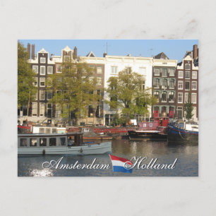 Kanalvykort för Amsterdam Vykort
