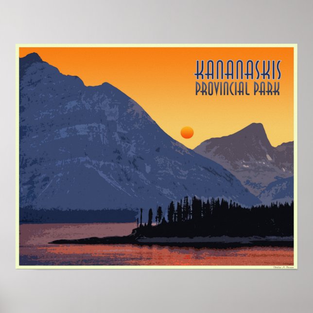 Kananaskis, Alberta. Kanada Poster (Framsidan)