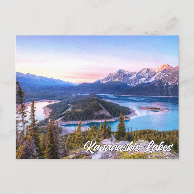 Kananaskis Lakes, Alberta, Kanada Vykort (Framsida)