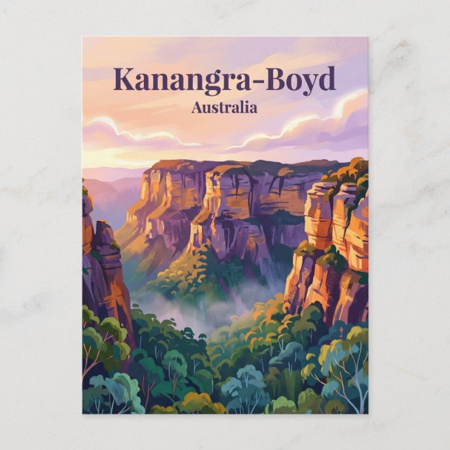 Kanangra-Boyd nationalpark Australien Vykort (Framsida)