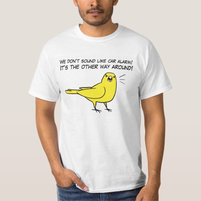 Kanariefågel VS larmet Tee (Framsida)