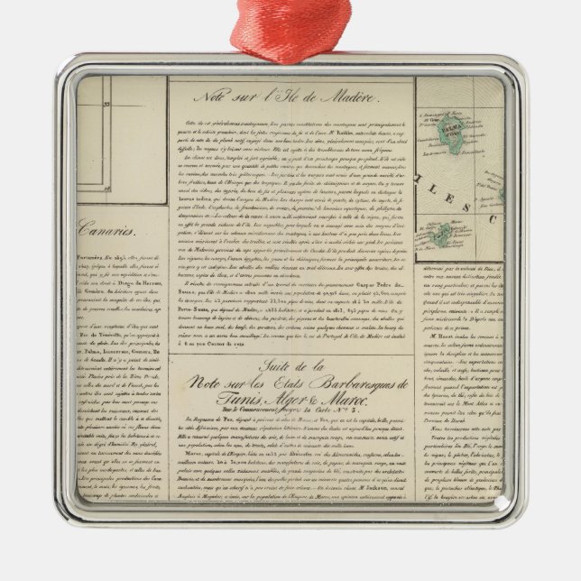 Kanariefågelöar 5 julgransprydnad metall (Framsidan)