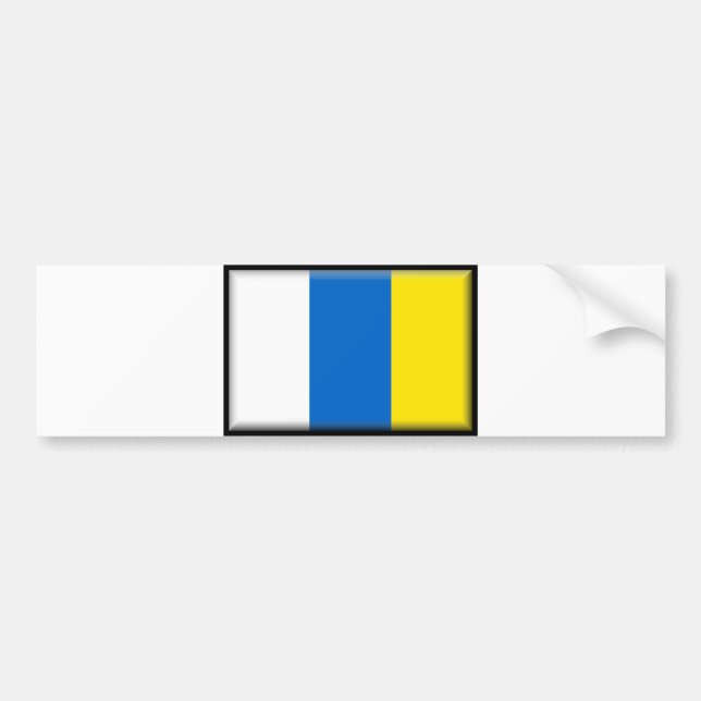 Kanariefågelöflagga Bildekal (Framsidan)